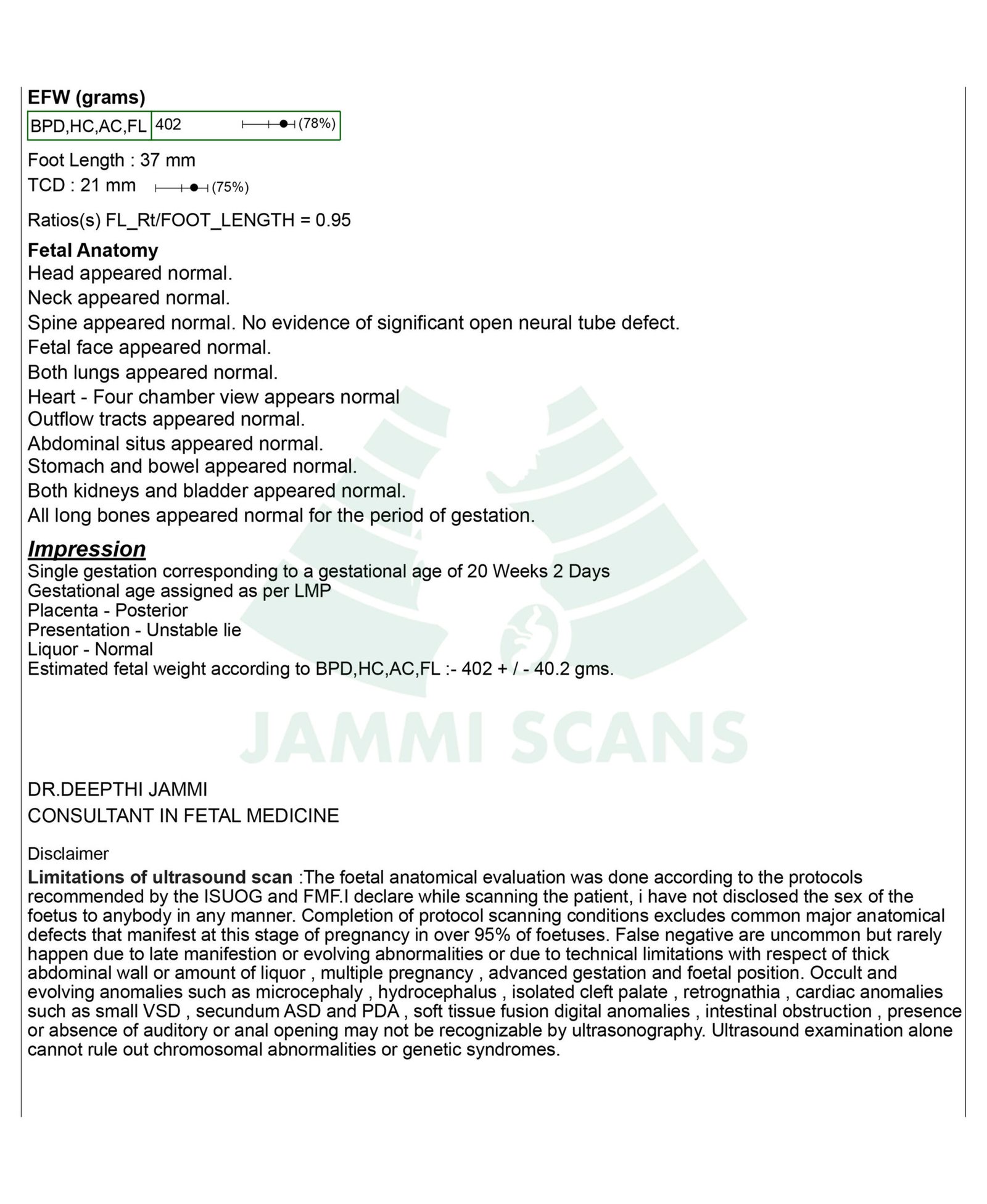 anomaly scan price in chennai