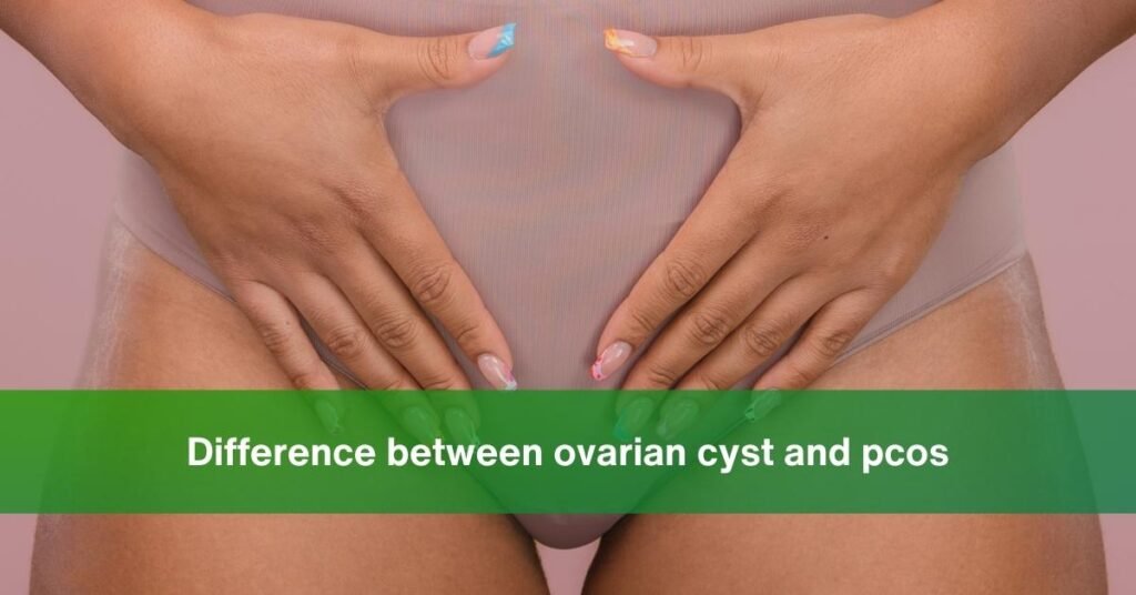 difference between ovarian cyst and pcos