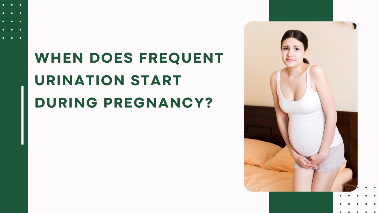 Frequent Urination During Pregnancy - Causes and Solutions