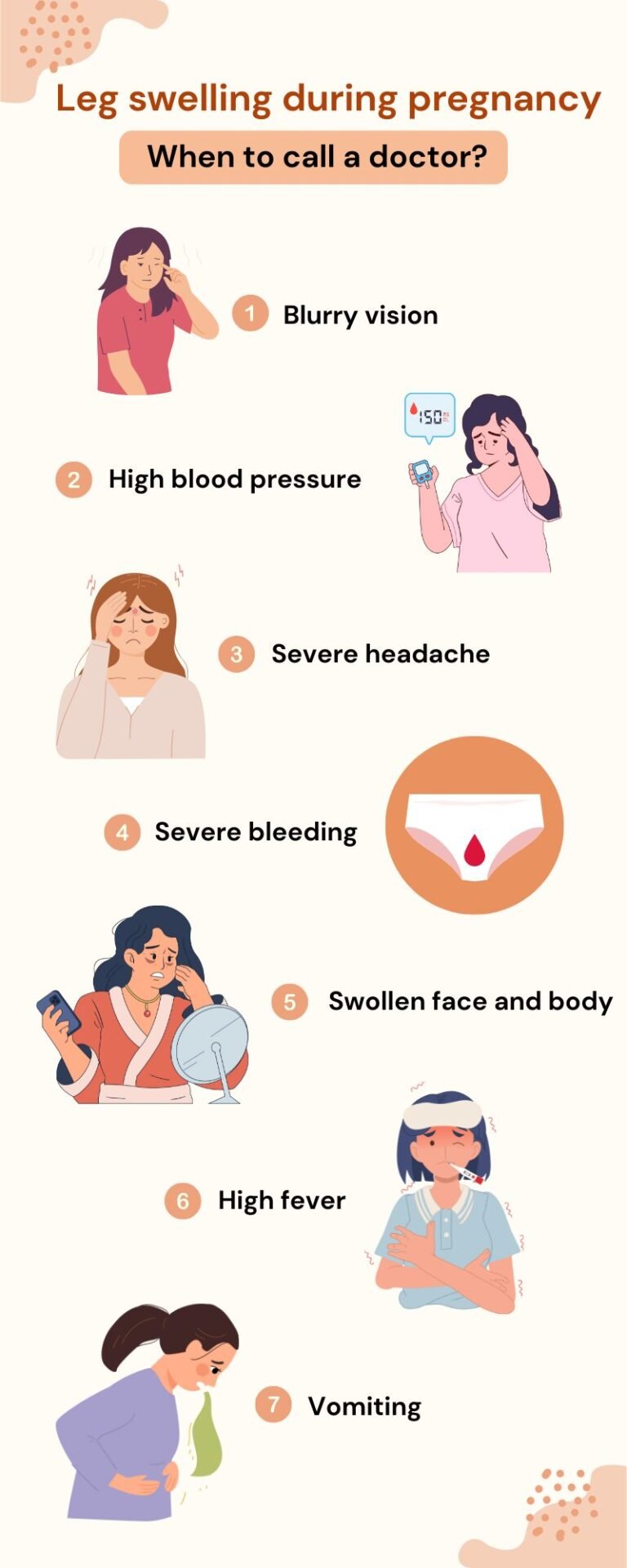 Leg swelling during pregnancy - When to call a doctor