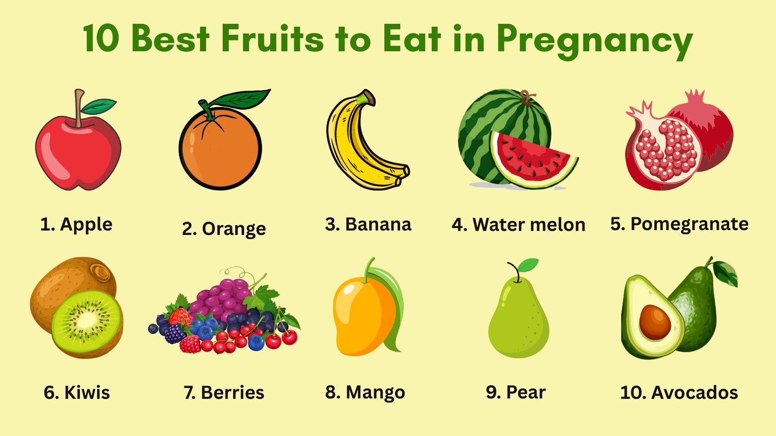 10 Best Fruits to Eat in Pregnancy