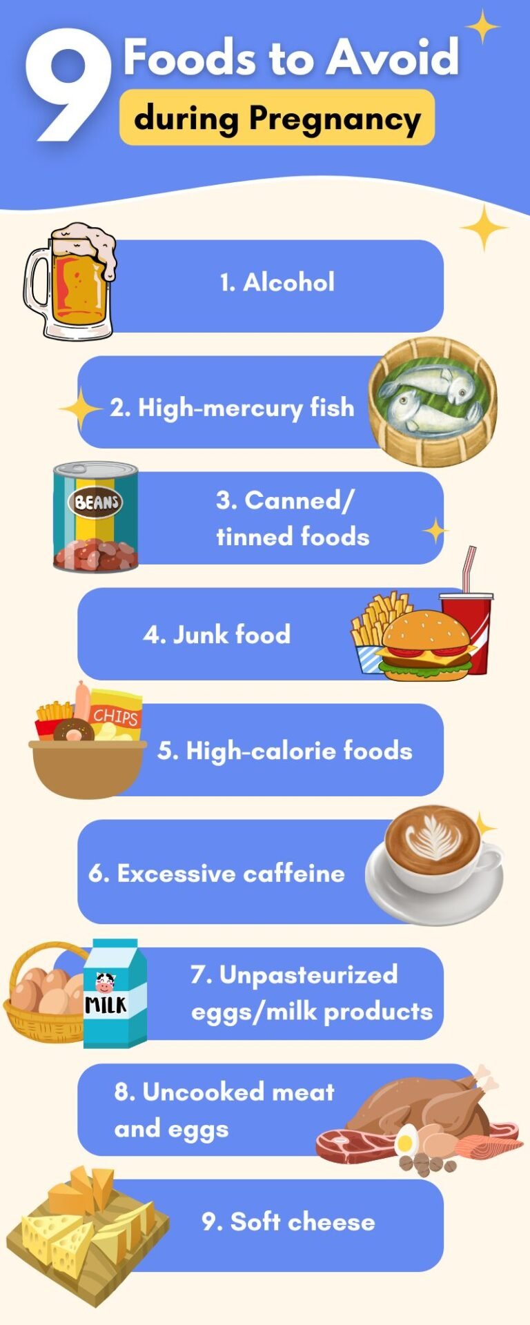 9 foods to avoid during pregnancy