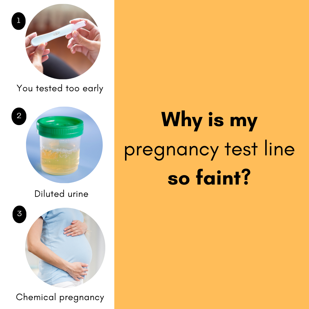 Why is my pregnancy test line so faint