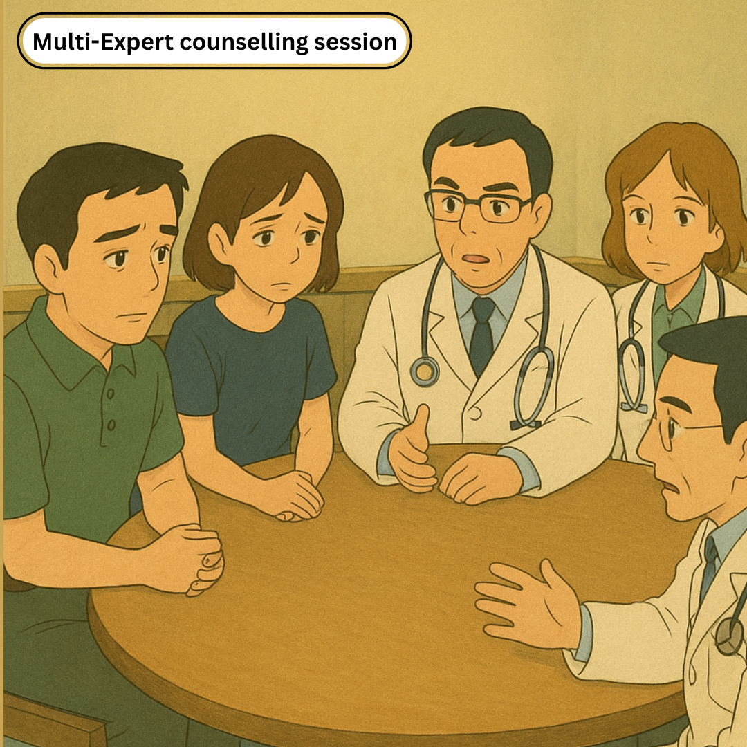  couple's consultation with a paediatric neurologist, neonatologist