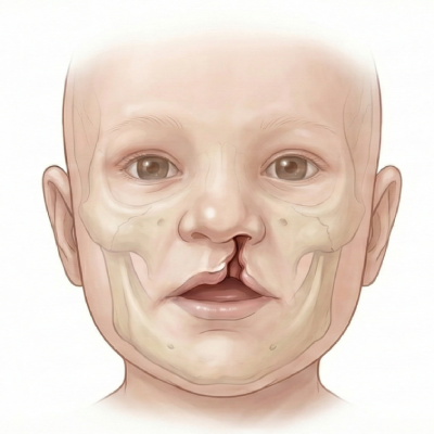   Skull and profile shape, nose and nasal bone, upper lip