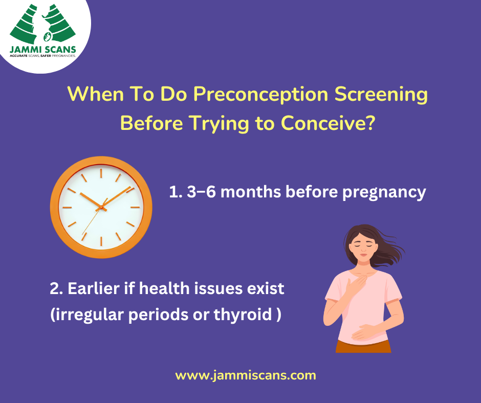When To Do Preconception Screening Before Trying to Conceive