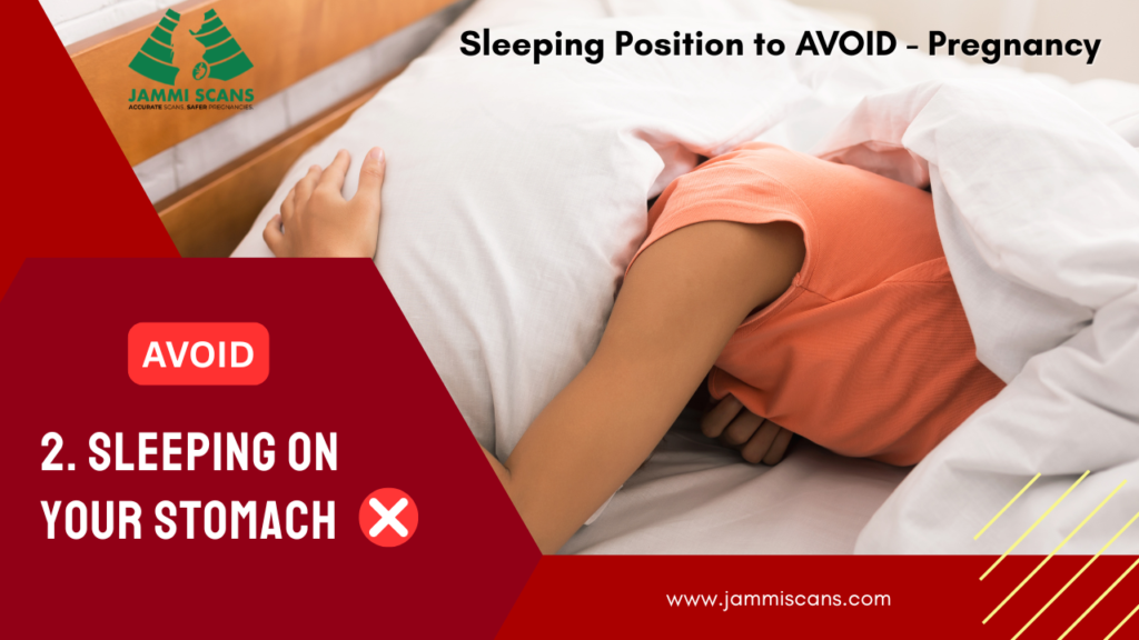 avoid sleeping on your stomach in pregnancy