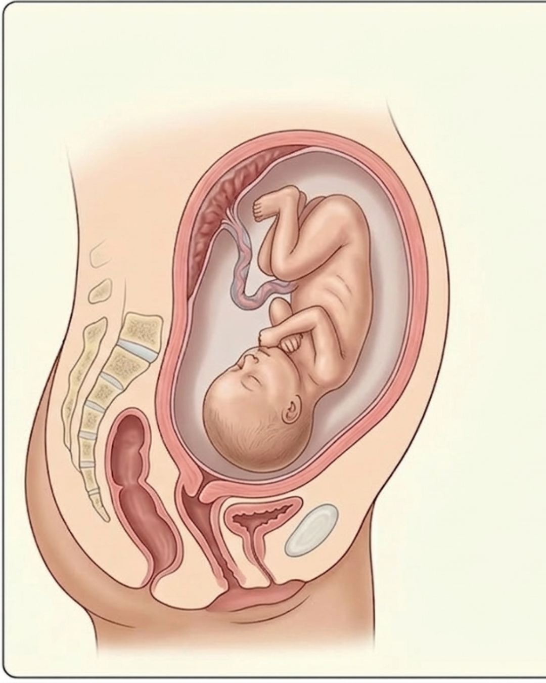 Smaller baby in the wombi