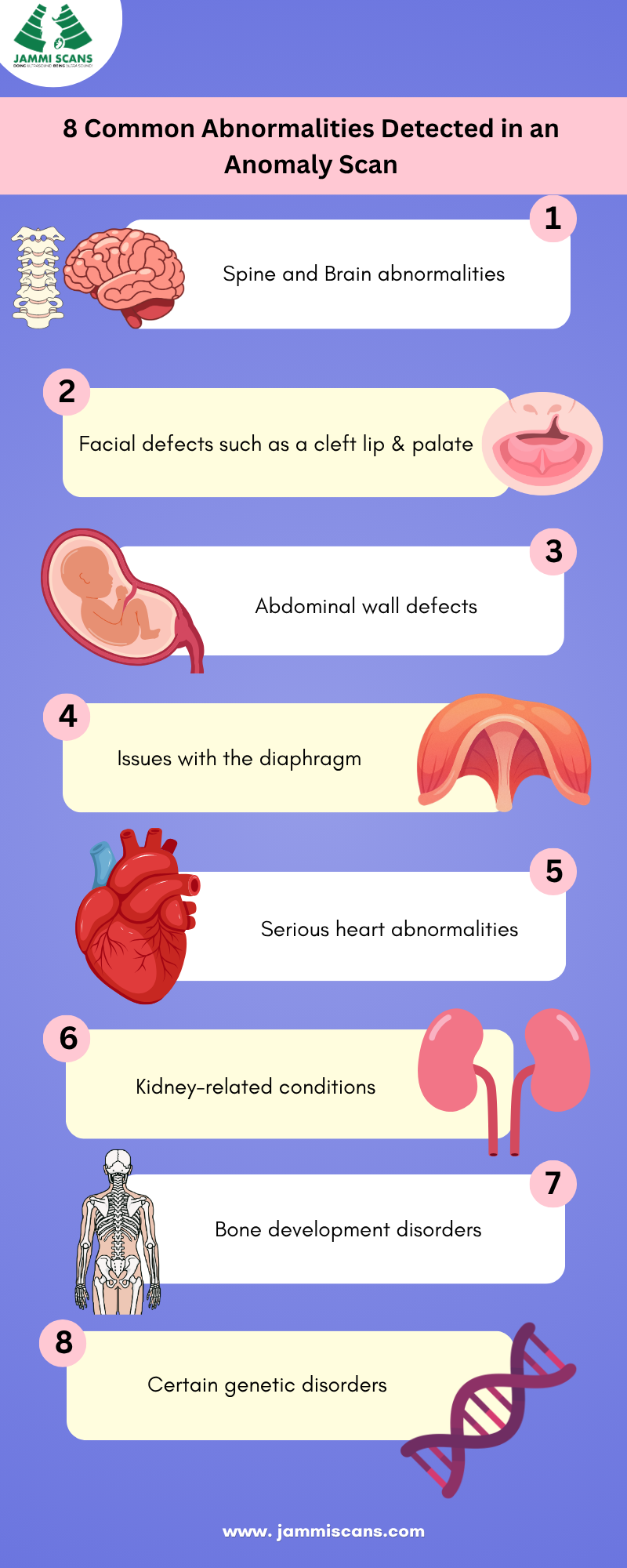 8 Common Abnormalities Detected in an Anomaly Scan