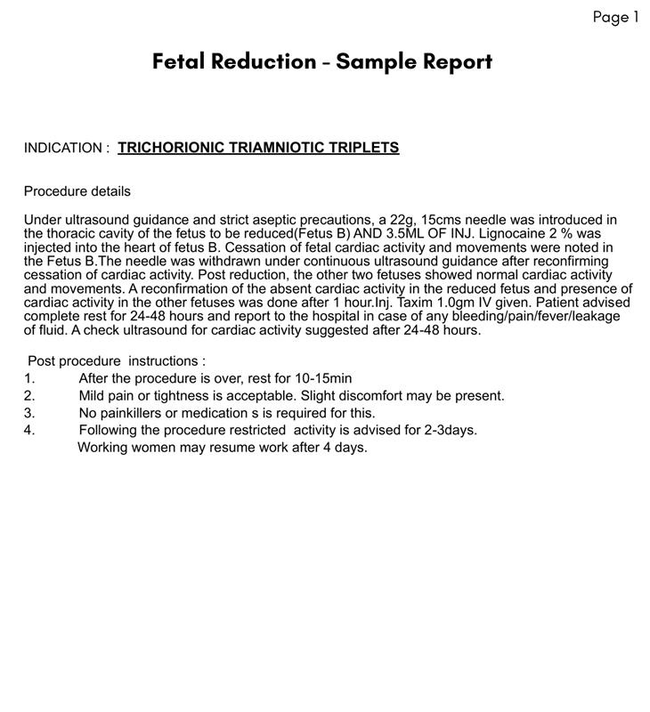 Normal Report Sample