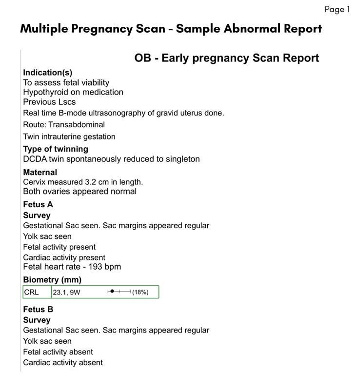 Abnormal Report Sample