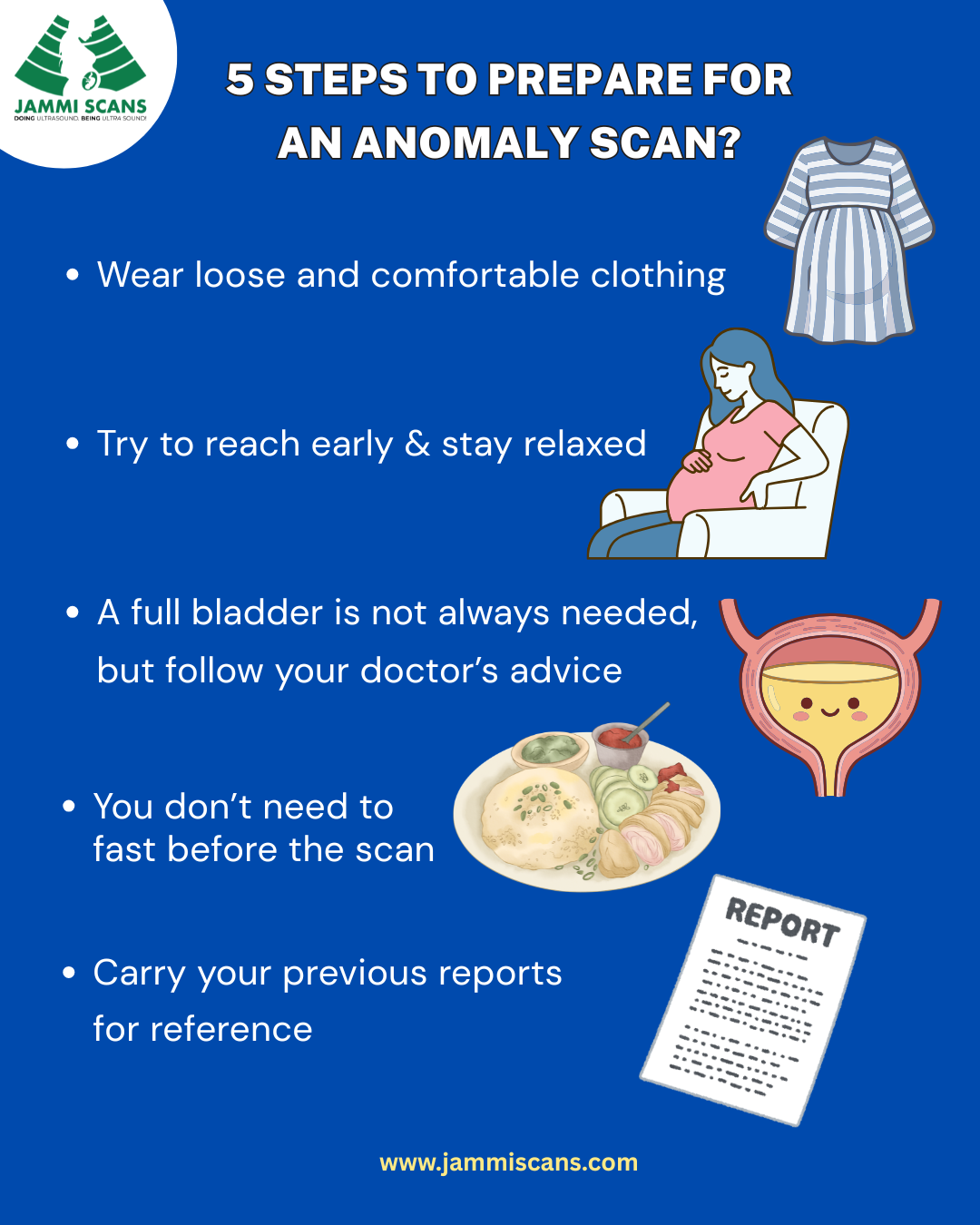 5 Steps to prepare for an anomaly scan