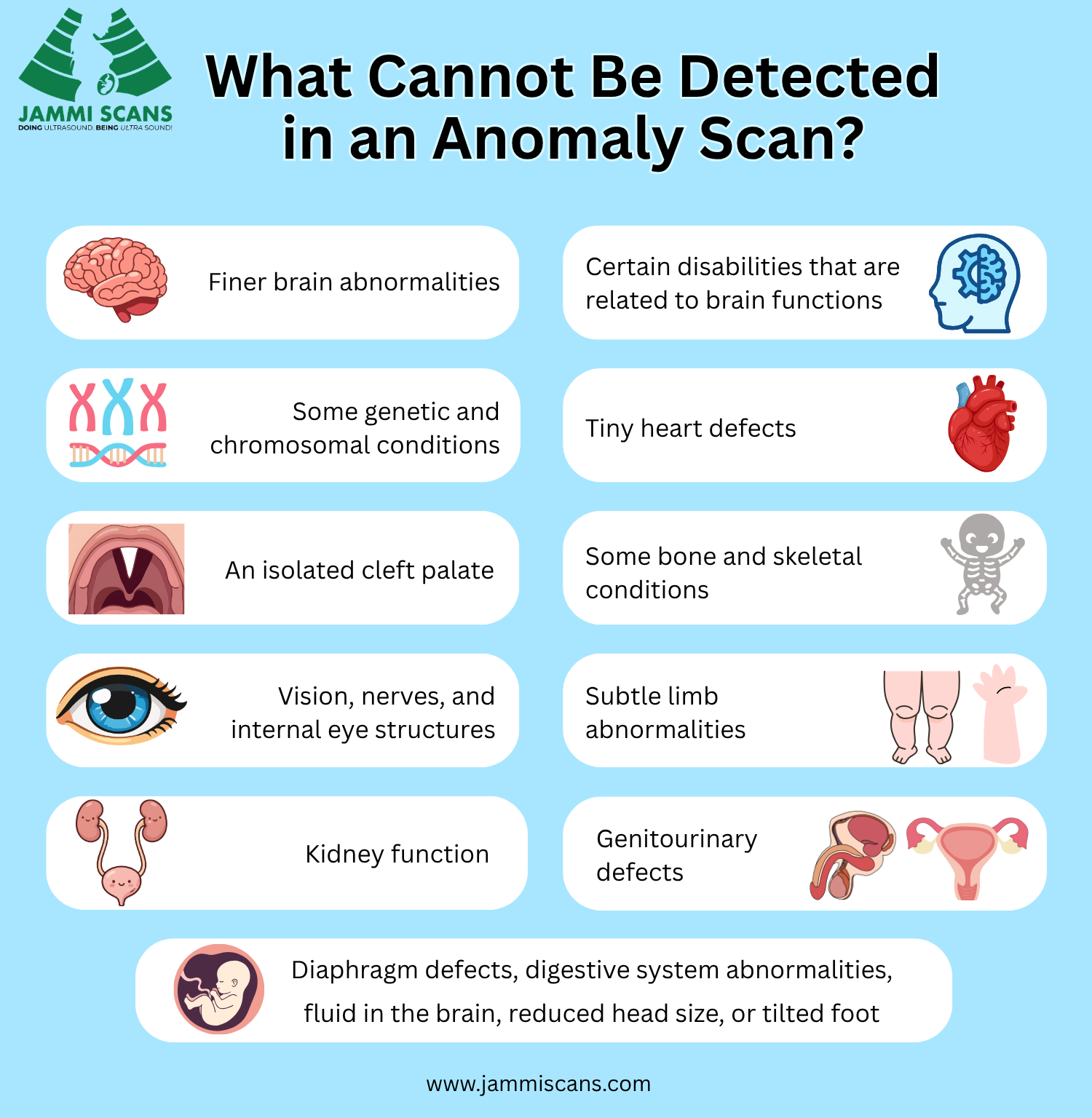What Cannot Be seen in an Anomaly Scan